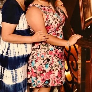 Kensie Women’s Floral Cut Out Dress